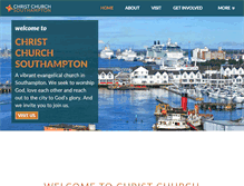 Tablet Screenshot of christchurchsouthampton.org.uk